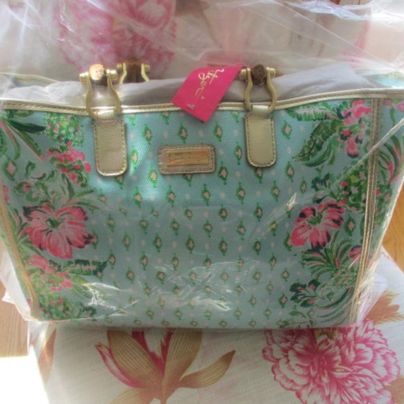 Lilly Pulitzer NWT Greydon Canvas Tote - Picture 12 of 13